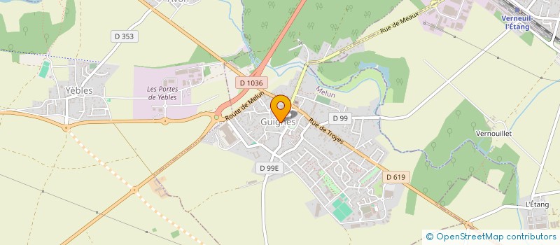 localisation de l'entreprise SP AUTO  GUIGNES