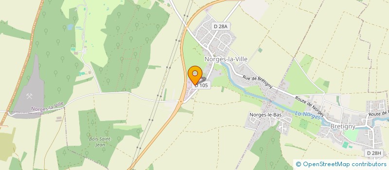 localisation de l'entreprise SP-AUTO  NORGES-LA-VILLE