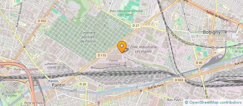 localisation de l'entreprise SP BATI à BOBIGNY