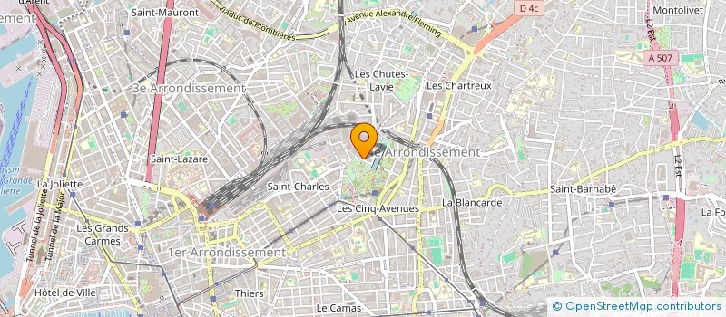 localisation de l'entreprise SP.BATI-SUD à MARSEILLE