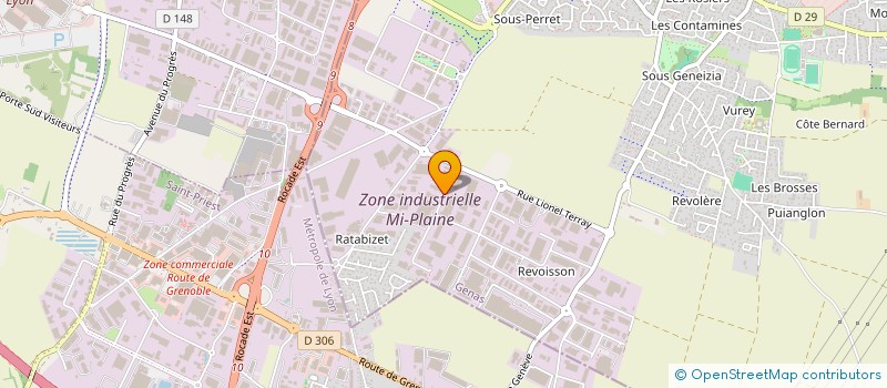 localisation de l'entreprise SP BATIMMO  GENAS