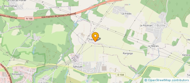 localisation de l'entreprise SP BOIS  TREFFLEAN