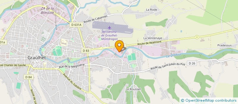 localisation de l'entreprise SP BOX  GRAULHET