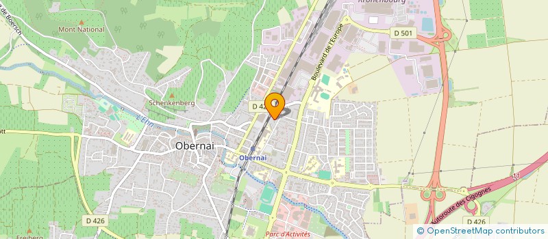 localisation de l'entreprise SP CAR  OBERNAI