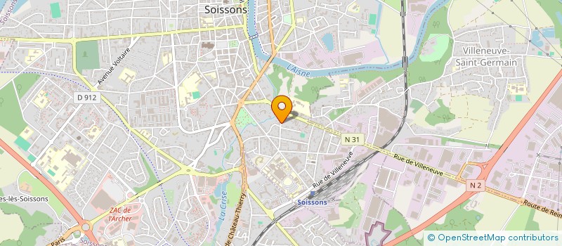 localisation de l'entreprise SP CARRELAGE à SOISSONS