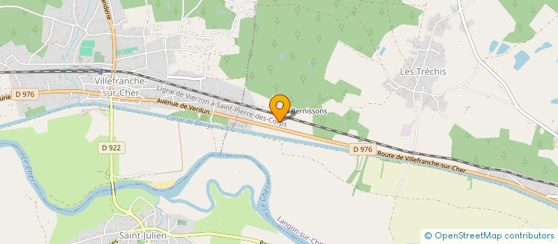 localisation de l'entreprise SP CARROSSERIE  LANGON-SUR-CHER