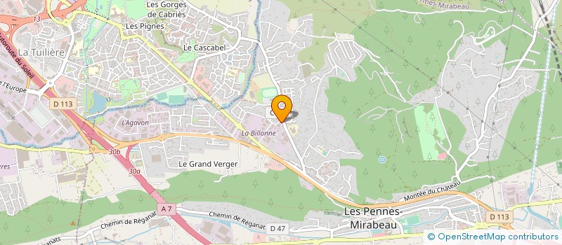 localisation de l'entreprise SP CARROSSERIE à LES PENNES-MIRABEAU