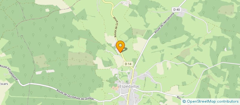 localisation de l'entreprise SP CAUSSE PISCINES  ESPEDAILLAC