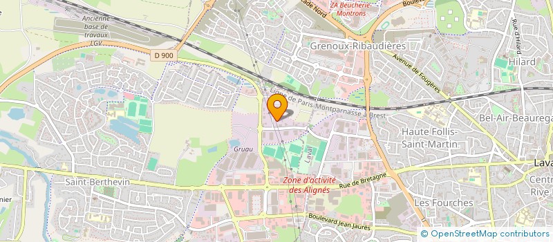 localisation de l'entreprise SP CHATEAUGONTIER  SAINT-BERTHEVIN