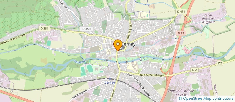 localisation de l'entreprise SP CLEAN à CERNAY