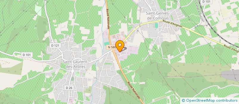 localisation de l'entreprise SP'CLOTURES à SAINT-LAURENT-DES-ARBRES