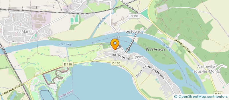 localisation de l'entreprise SP.COMM à POSES