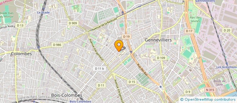 localisation de l'entreprise SP CONSEIL à ASNIERES-SUR-SEINE
