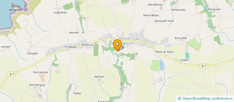 localisation de l'entreprise SP CONSEIL ET FORMATION  BEUZEC-CAP-SIZUN