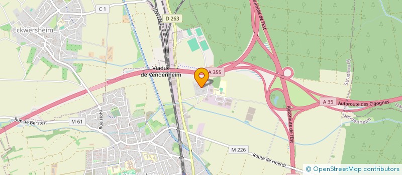 localisation de l'entreprise SP CONSEILS ET AUDIT  VENDENHEIM