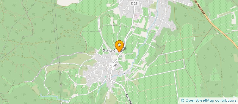 localisation de l'entreprise SP CONSTRUCTION  LIRAC