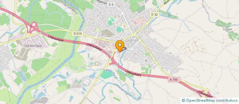 localisation de l'entreprise SP CONSULTING  GIGNAC