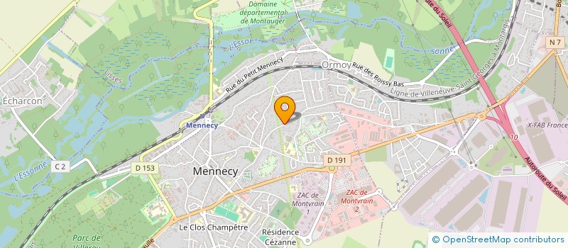 localisation de l'entreprise SP CREA à MENNECY
