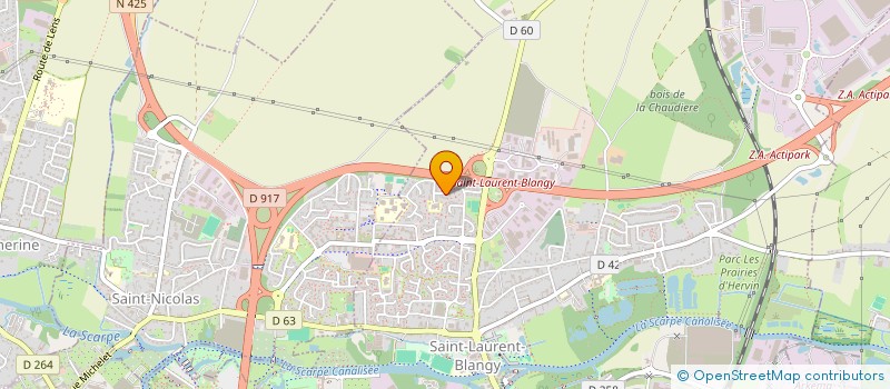 localisation de l'entreprise SP DANSE A 2  SAINT-LAURENT-BLANGY