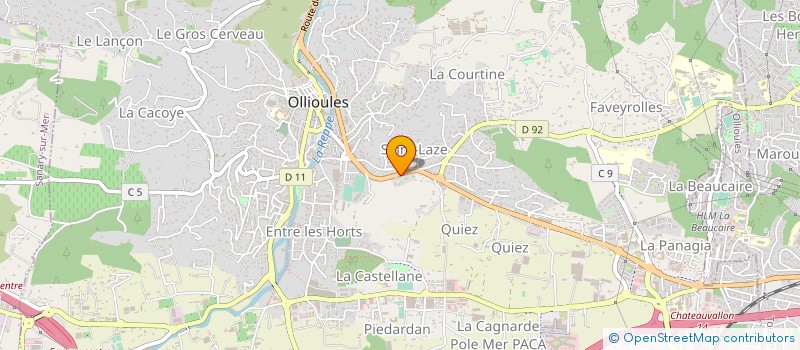 localisation de l'entreprise SP DEVELOPPEMENT  SANARY-SUR-MER