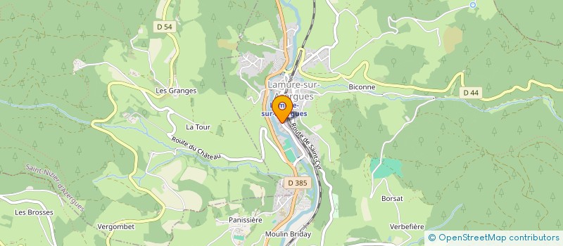 localisation de l'entreprise SP DEVELOPPEMENT  LAMURE-SUR-AZERGUES