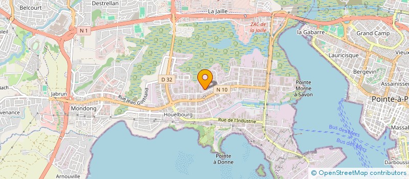 localisation de l'entreprise SP DISTRIBUTION  BAIE-MAHAULT