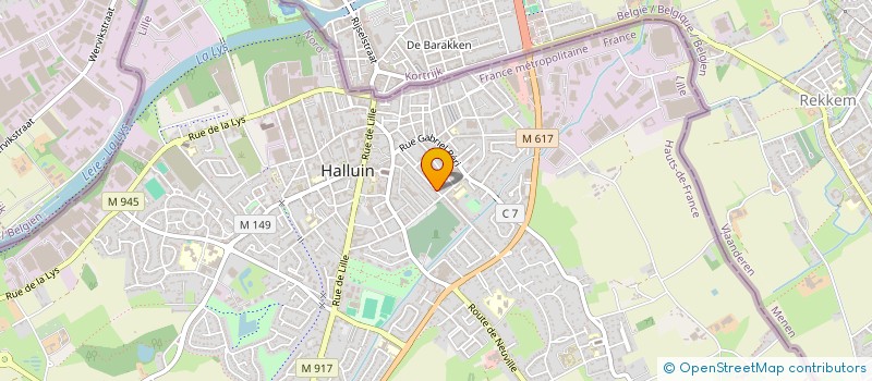 localisation de l'entreprise SP ETUDES ET CONCEPTIONS  HALLUIN