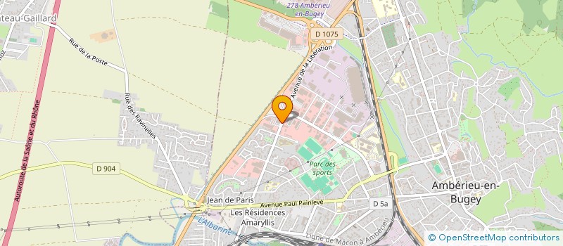 localisation de l'entreprise SP EVENTS  AMBERIEU-EN-BUGEY