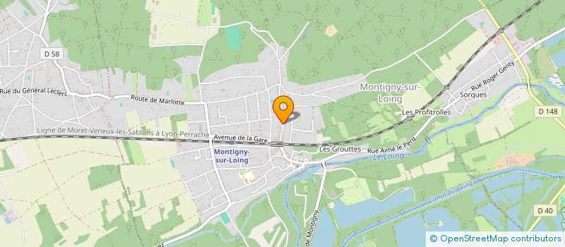 localisation de l'entreprise SP FINANCEMENT  MONTIGNY-SUR-LOING