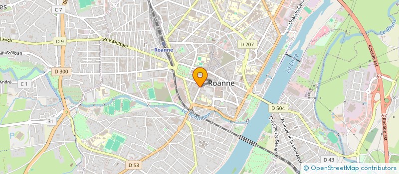 localisation de l'entreprise SP FONCIER à ROANNE