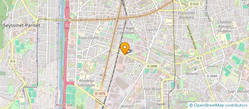 localisation de l'entreprise SP FRUITS ET LEGUMES à GRENOBLE
