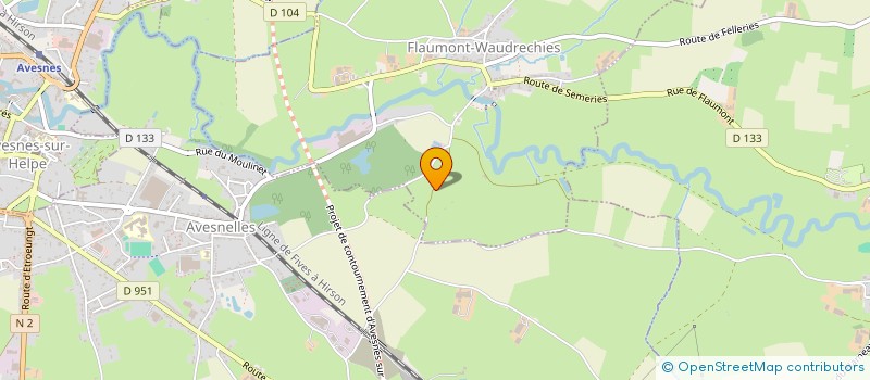 localisation de l'entreprise SP GROUPE à FLAUMONT-WAUDRECHIES