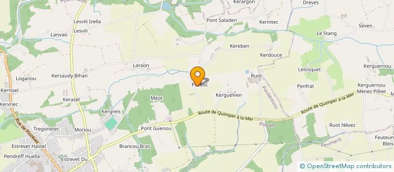 localisation de l'entreprise SP HODL  POULDREUZIC