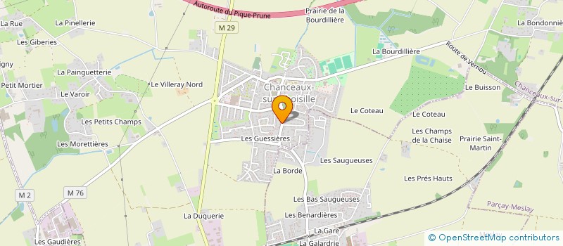 localisation de l'entreprise SP HOLDING  CHANCEAUX-SUR-CHOISILLE