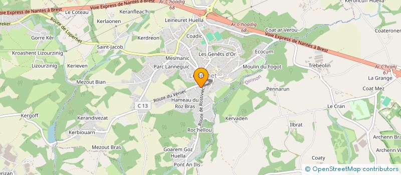 localisation de l'entreprise SP HOLDING  LOPERHET