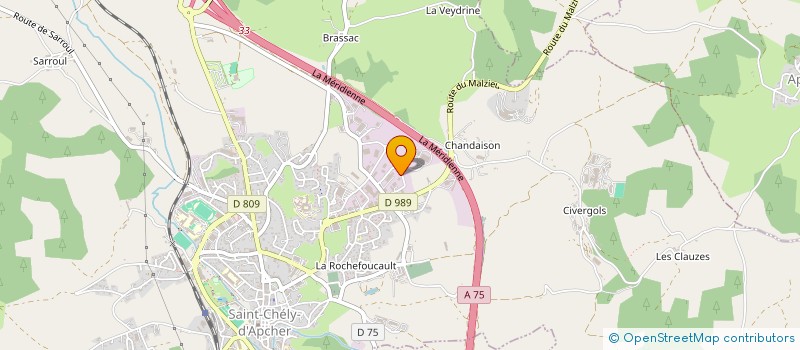 localisation de l'entreprise SP IMMO  SAINT-CHELY-D'APCHER