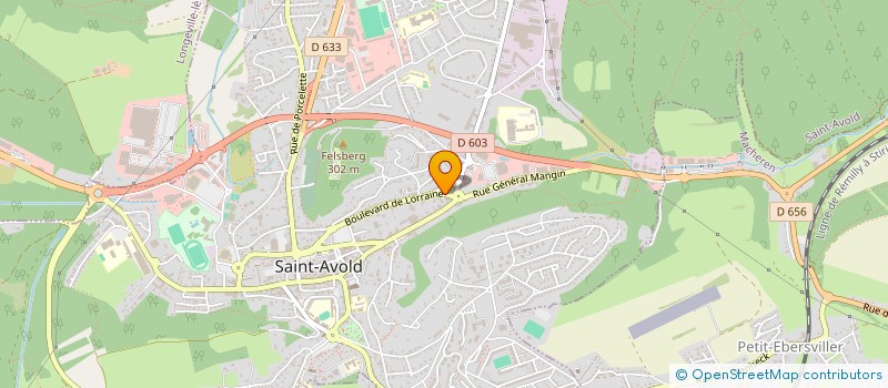 localisation de l'entreprise SP IMMO  SAINT-AVOLD