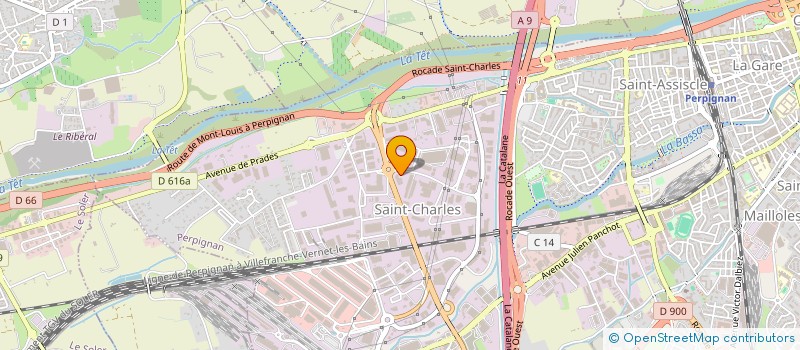 localisation de l'entreprise SP IMMO  PERPIGNAN