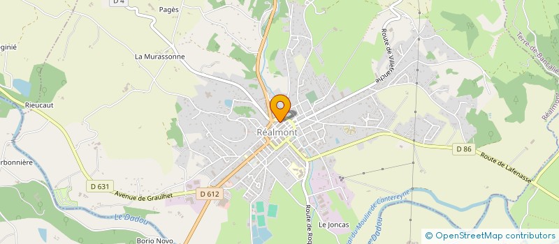 localisation de l'entreprise SP IMMOBILIER  REALMONT