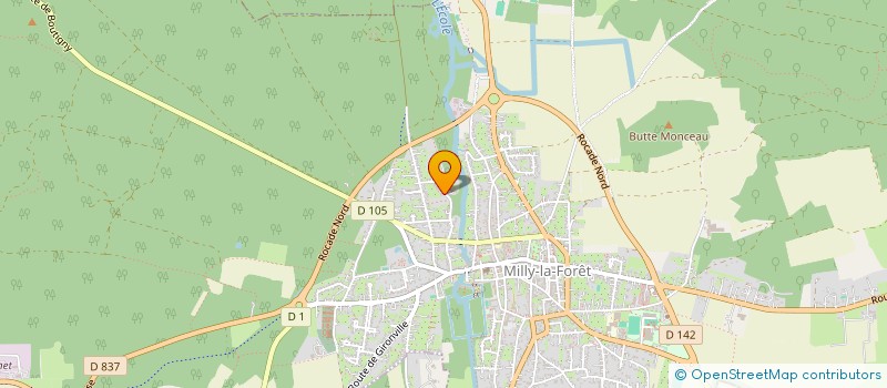 localisation de l'entreprise SP IMMOBILIER à MILLY-LA-FORET