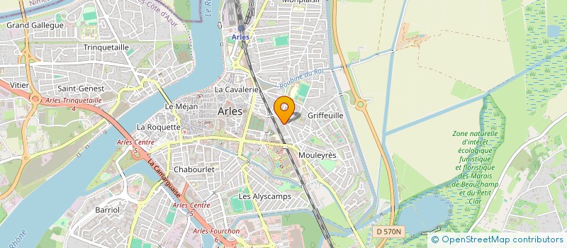 localisation de l'entreprise SP IMMOBILIER à ARLES