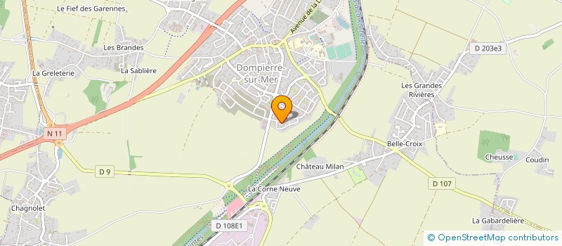 localisation de l'entreprise SP'IMO  DOMPIERRE-SUR-MER