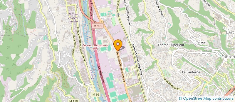 localisation de l'entreprise SP'IN  NICE