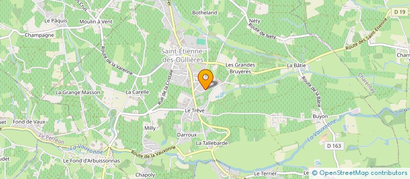 localisation de l'entreprise SP INGENIERIE  SAINT-ETIENNE-DES-OULLIERES