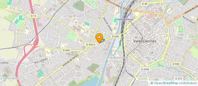 localisation de l'entreprise SP INVEST à VALENCIENNES