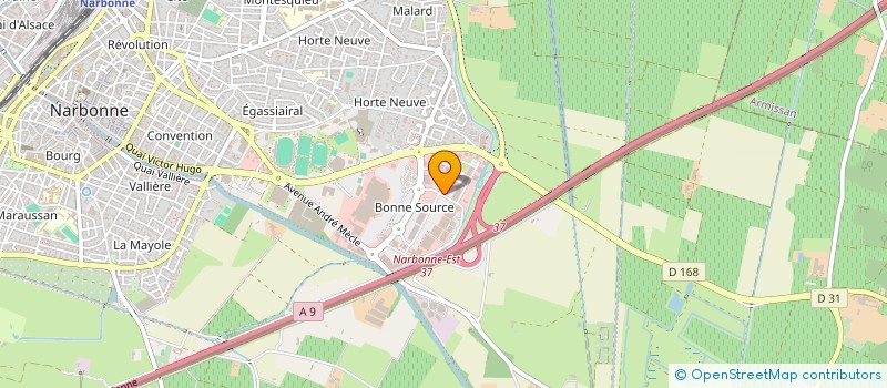 localisation de l'entreprise SP INVEST HOLDING  NARBONNE