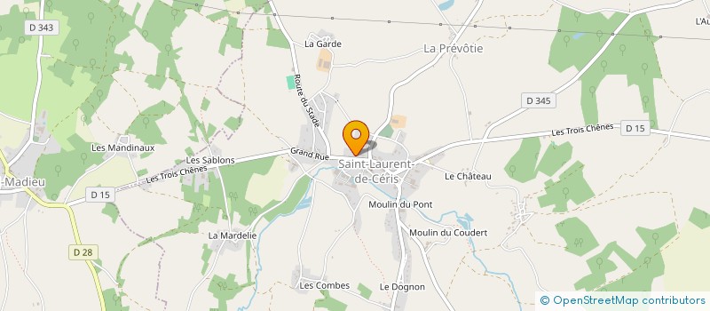 localisation de l'entreprise SP INVESTISSEMENT à SAINT-LAURENT-DE-CERIS