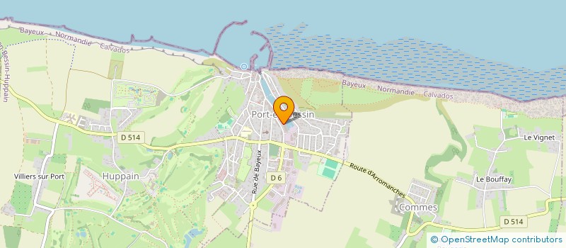 localisation de l'entreprise SP MARIE  PORT-EN-BESSIN-HUPPAIN