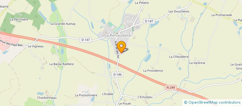 localisation de l'entreprise SP MENUISERIE à SEVREMOINE