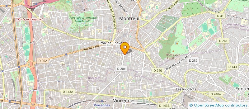 localisation de l'entreprise SP NETTOYAGE à MONTREUIL
